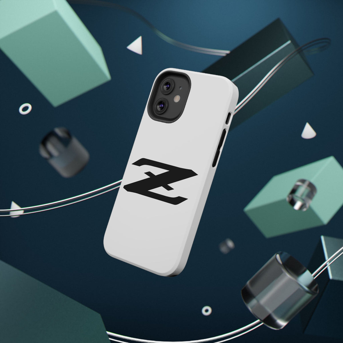 Z Emblem Impact-Resistant Phone Case - White