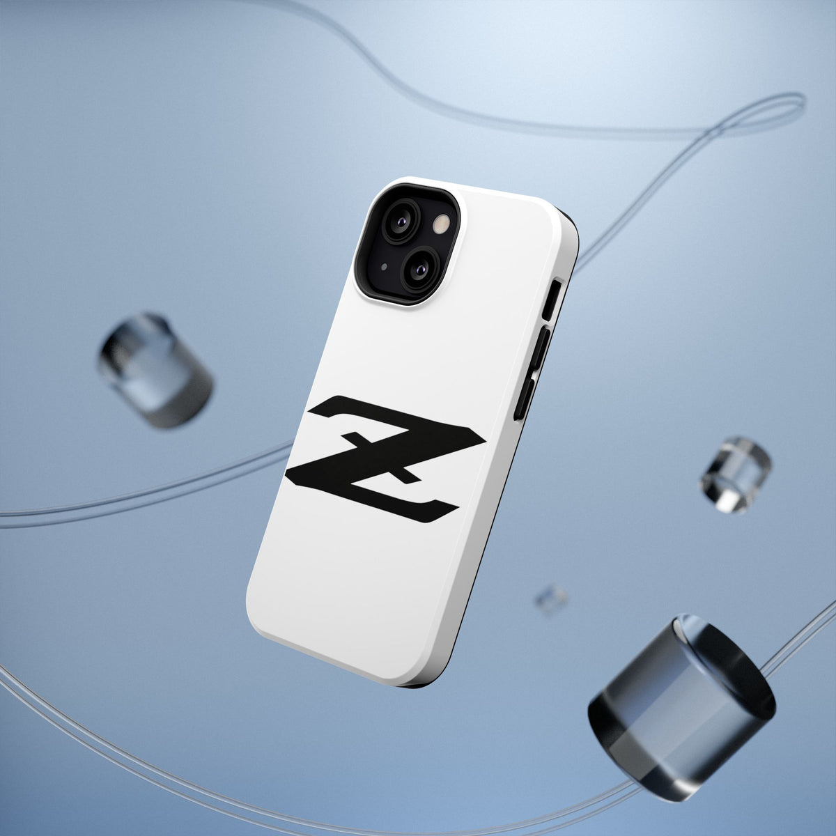 Z Emblem Impact-Resistant Phone Case - White
