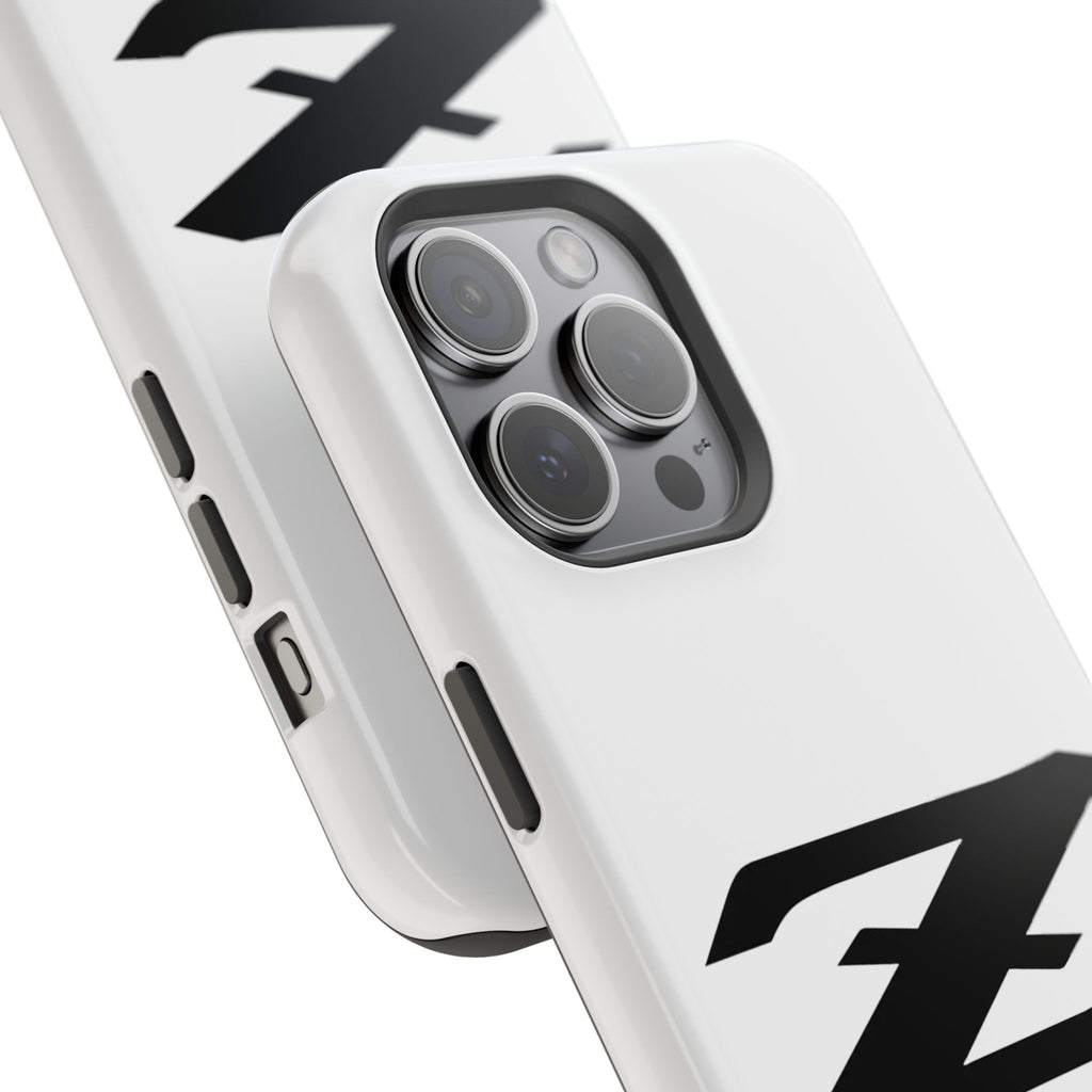 Z Emblem Impact-Resistant Phone Case - White