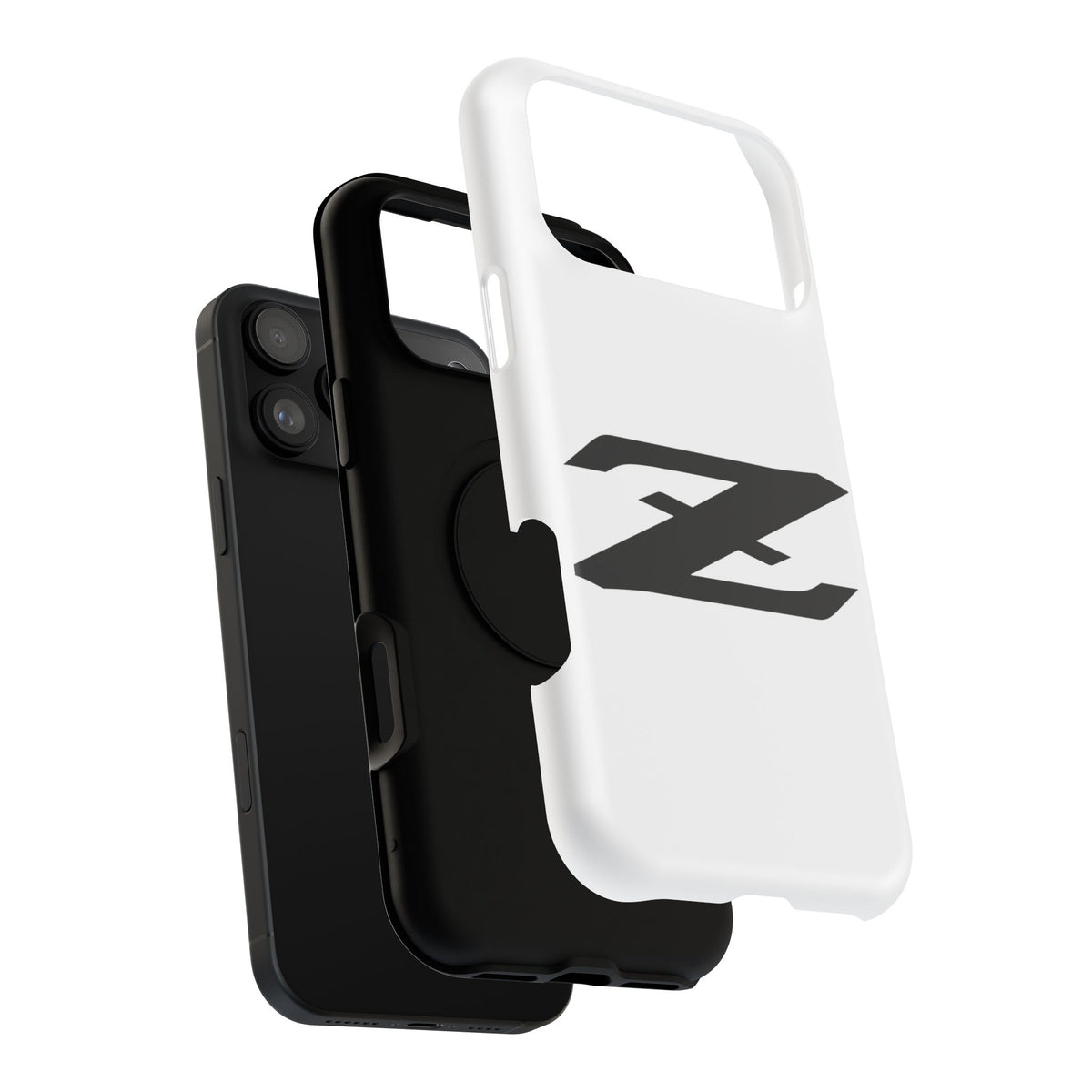 Z Emblem Impact-Resistant Phone Case - White