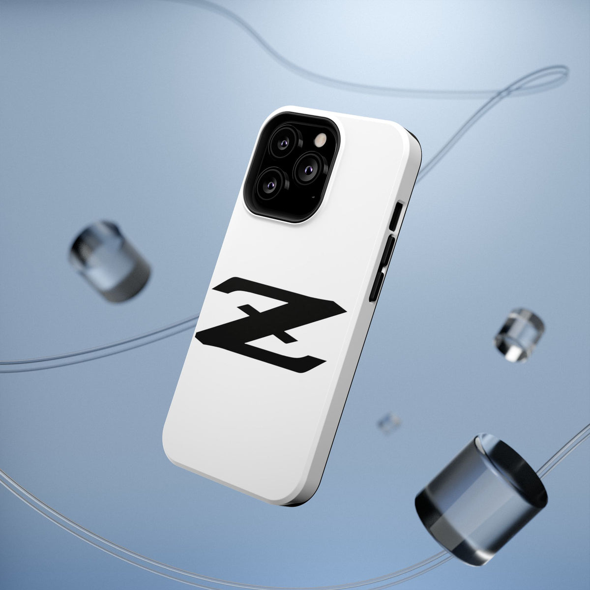 Z Emblem Impact-Resistant Phone Case - White