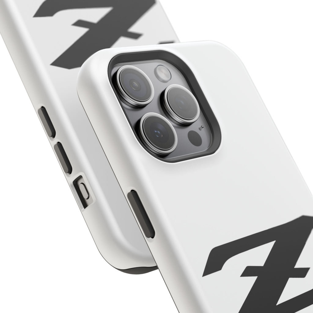 Z Emblem Impact-Resistant Phone Case - White