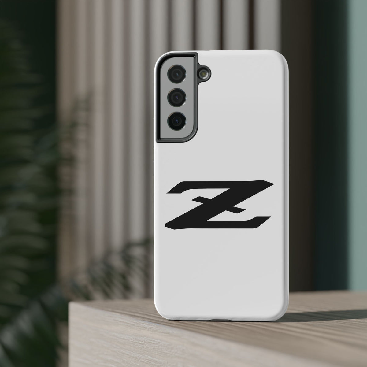 Z Emblem Impact-Resistant Phone Case - White