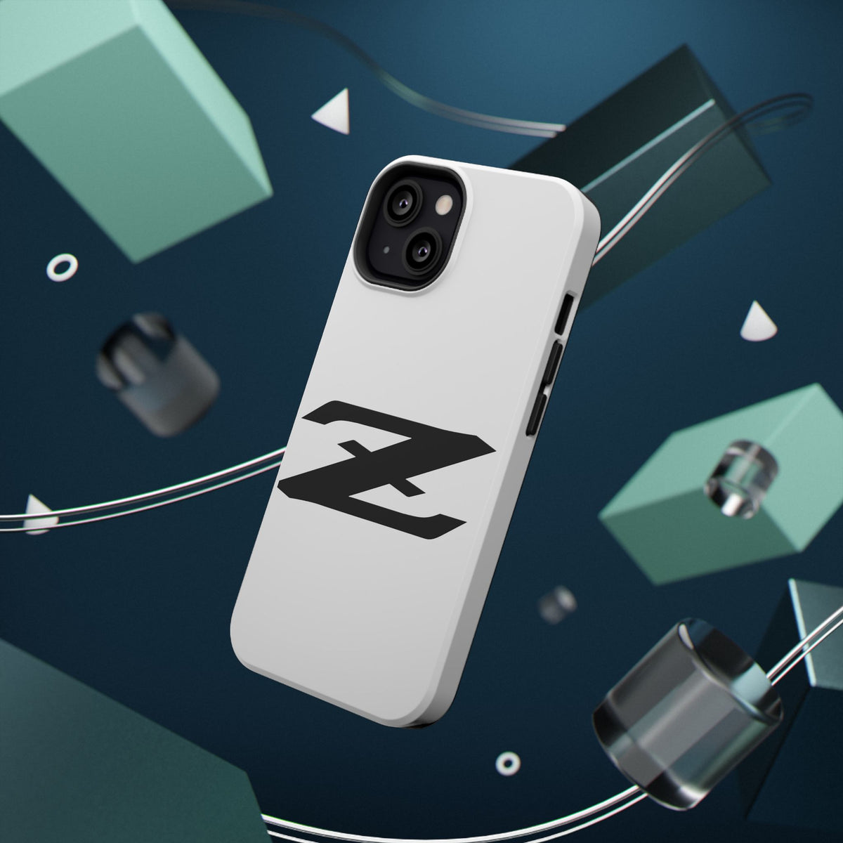 Z Emblem Impact-Resistant Phone Case - White