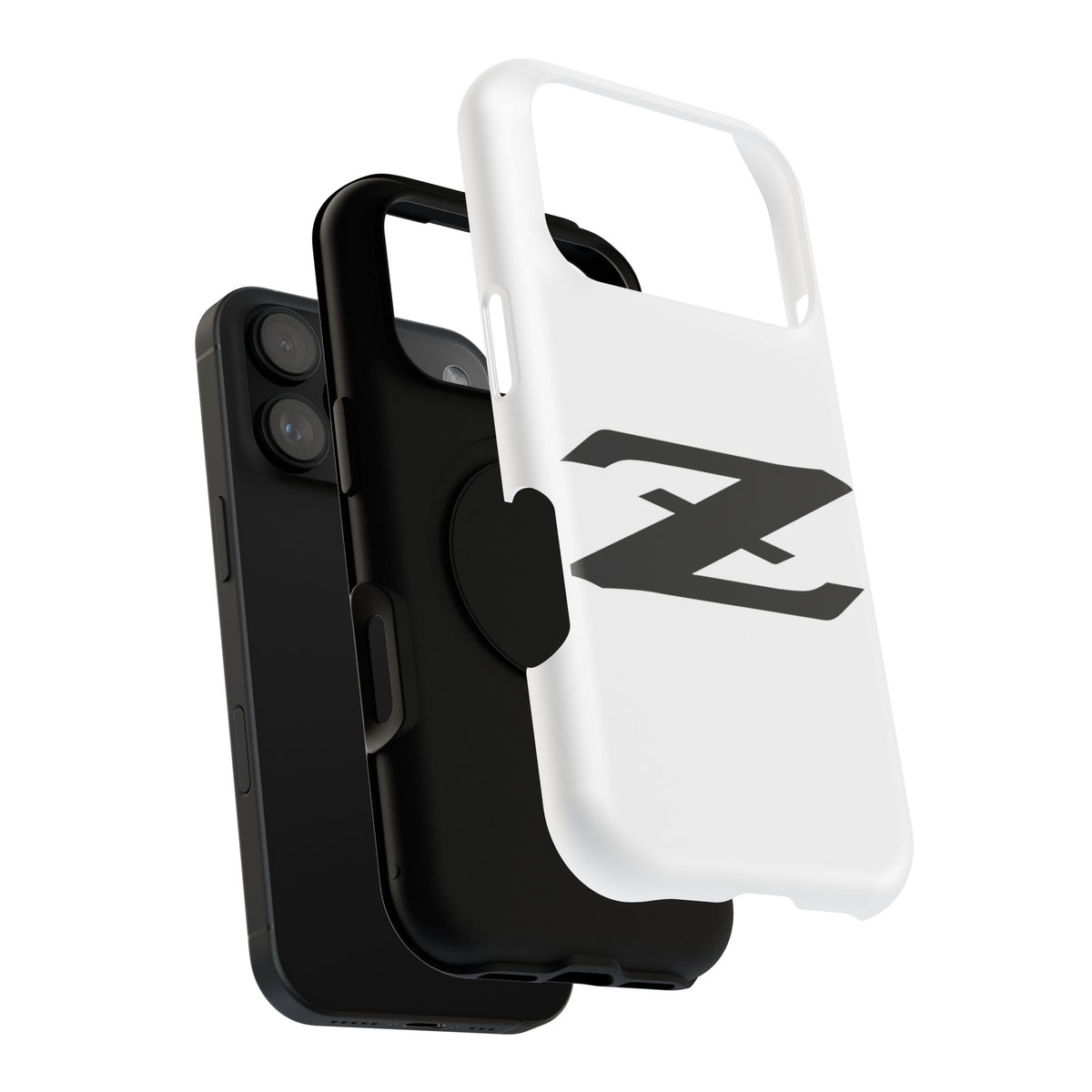 Z Emblem Impact-Resistant Phone Case - White
