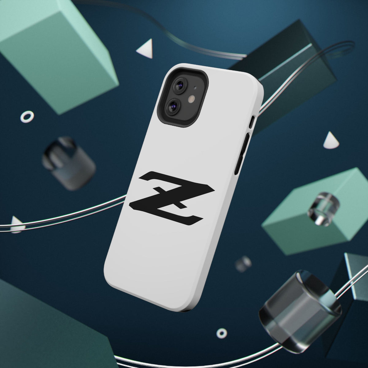 Z Emblem Impact-Resistant Phone Case - White
