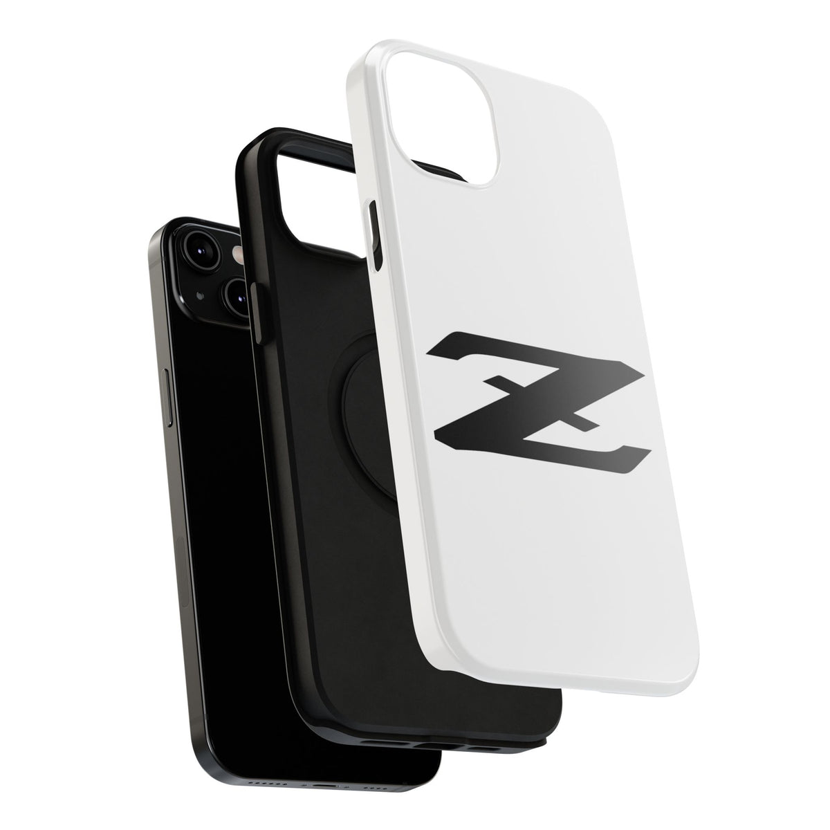 Z Emblem Impact-Resistant Phone Case - White