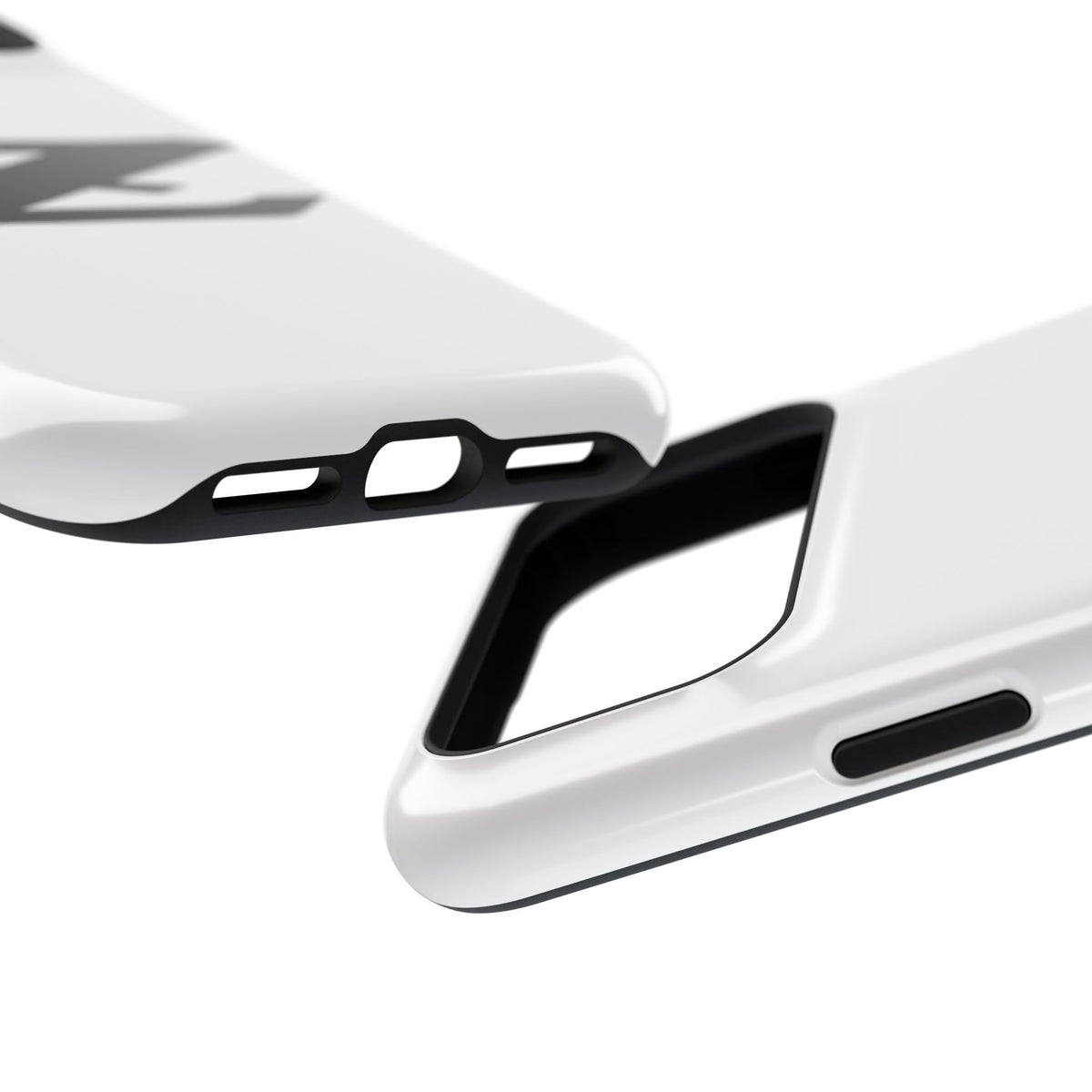 Z Emblem Impact-Resistant Phone Case - White