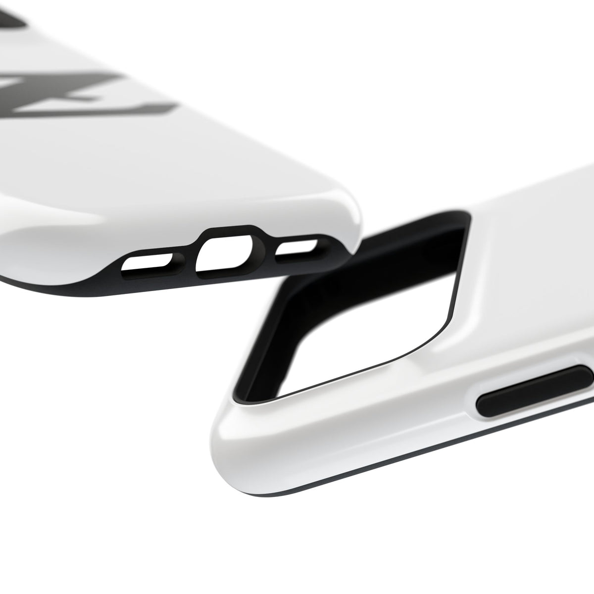 Z Emblem Impact-Resistant Phone Case - White