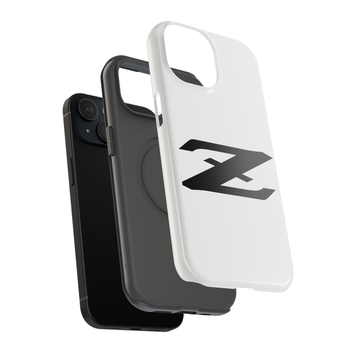 Z Emblem Impact-Resistant Phone Case - White