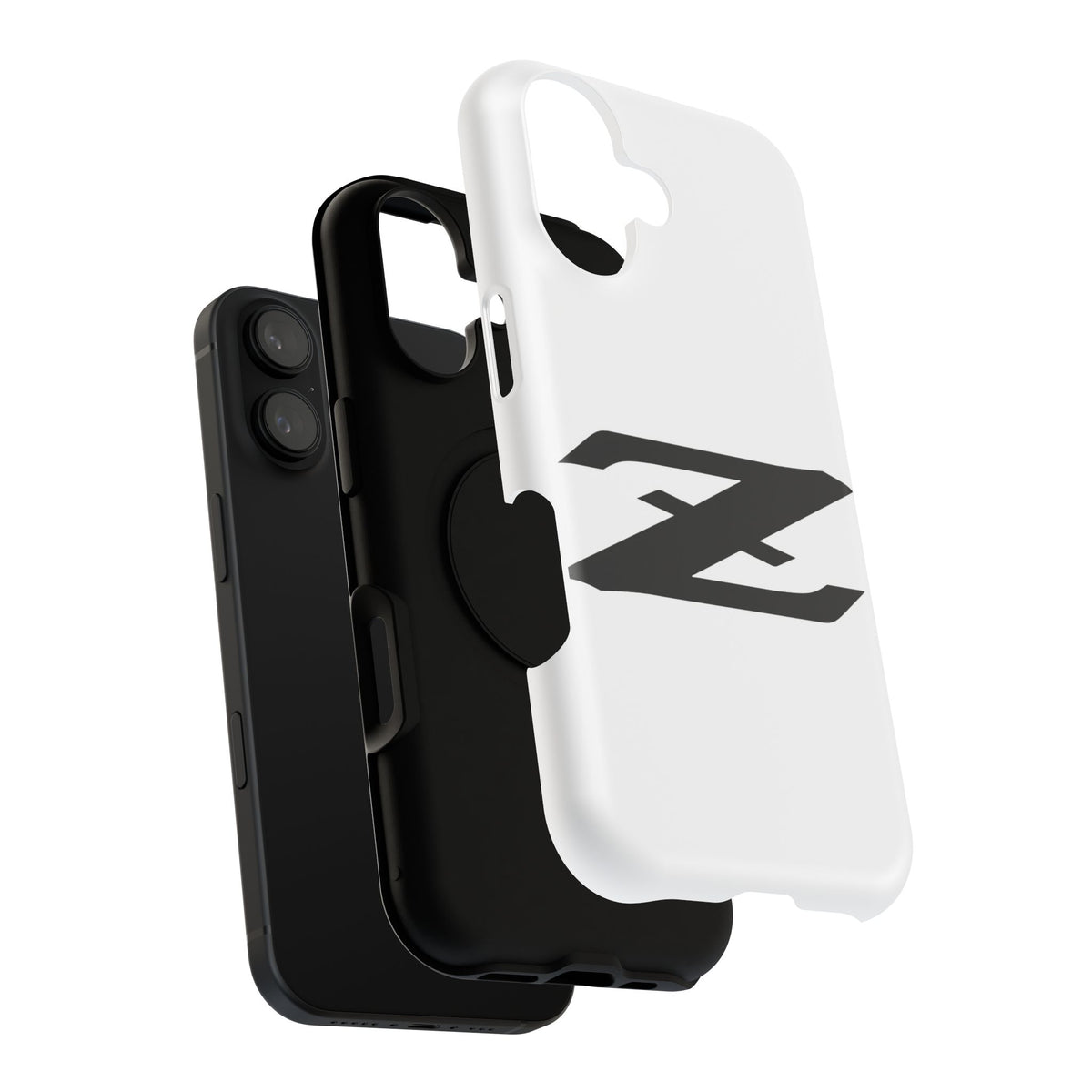 Z Emblem Impact-Resistant Phone Case - White