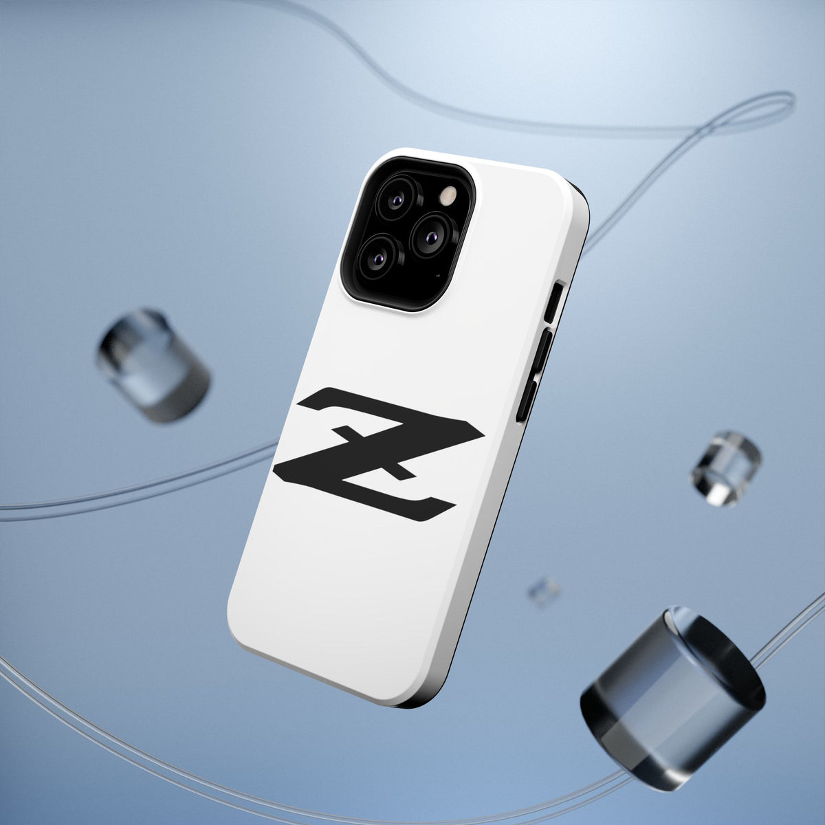 Z Emblem Impact-Resistant Phone Case - White