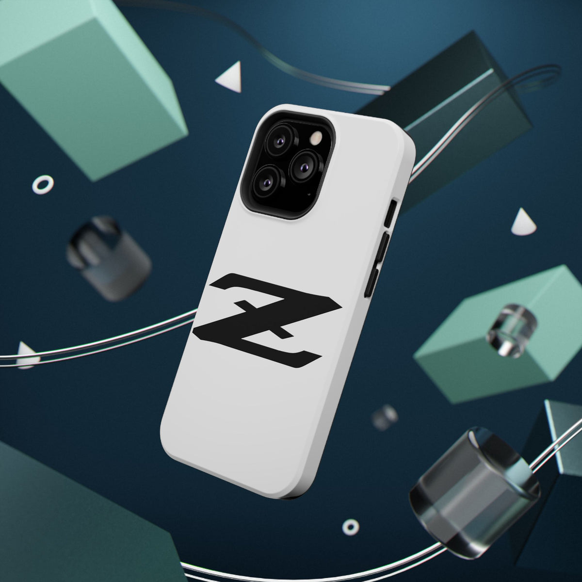Z Emblem Impact-Resistant Phone Case - White