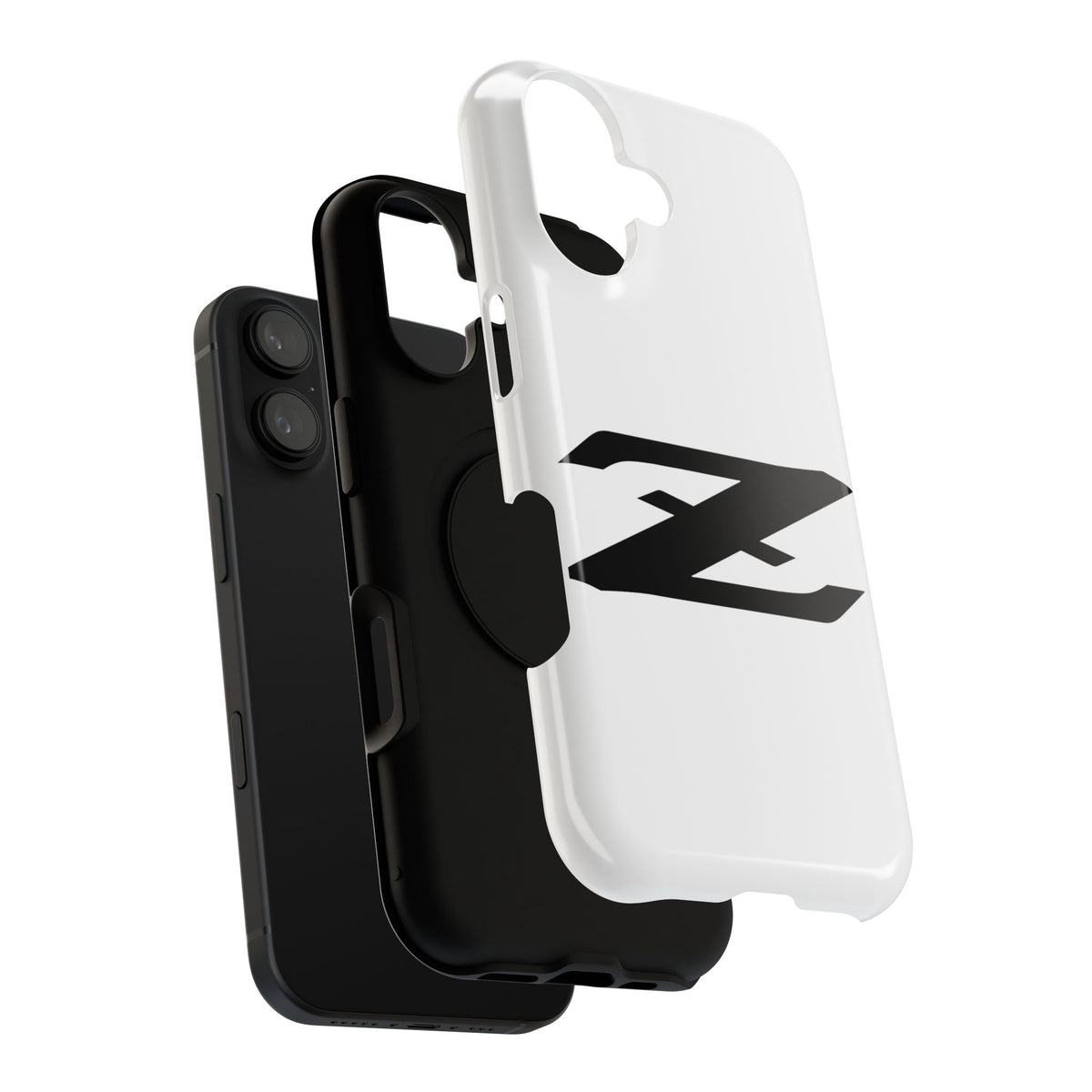 Z Emblem Impact-Resistant Phone Case - White