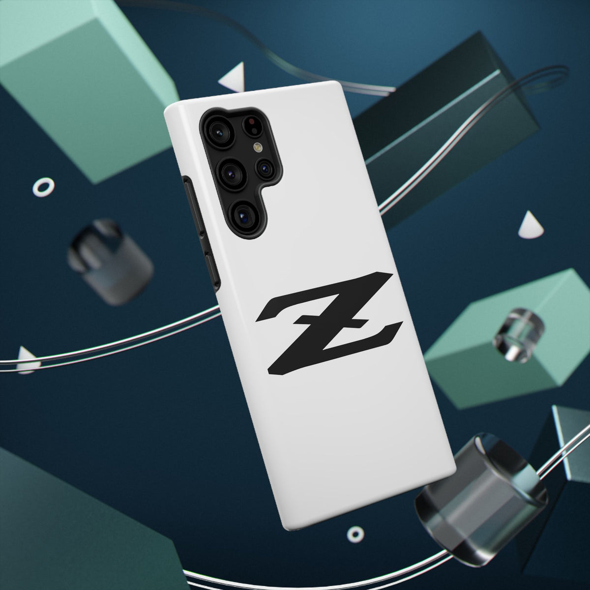 Z Emblem Impact-Resistant Phone Case - White