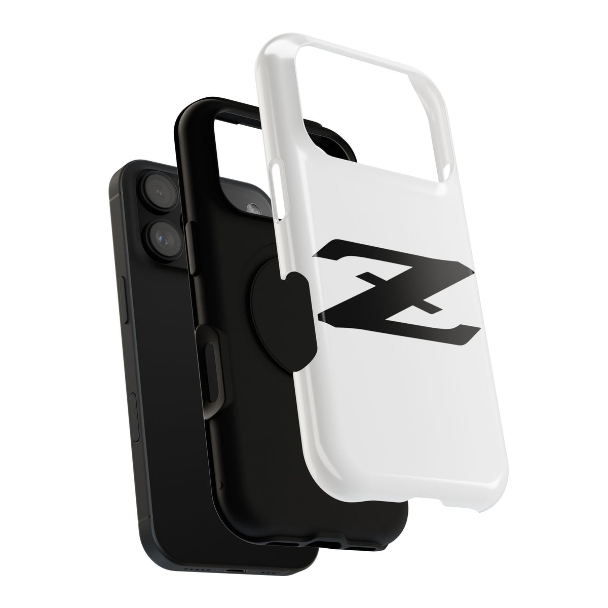 Z Emblem Impact-Resistant Phone Case - White