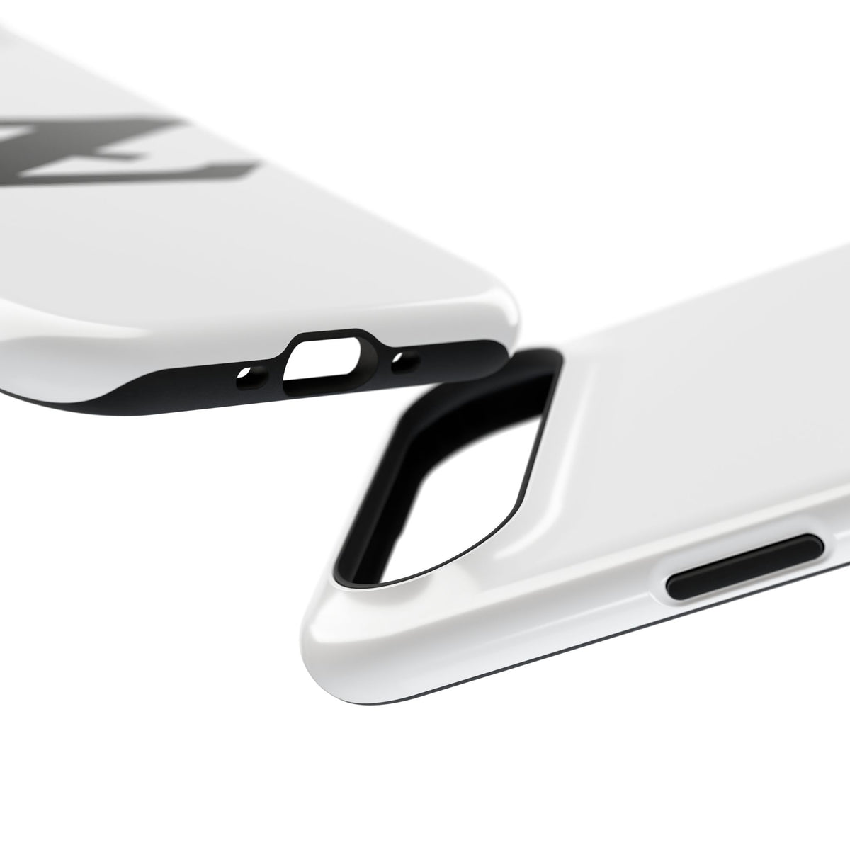Z Emblem Impact-Resistant Phone Case - White