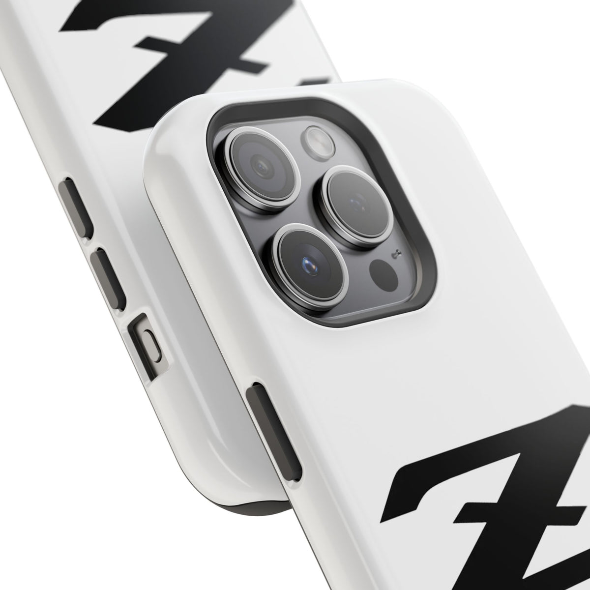 Z Emblem Impact-Resistant Phone Case - White