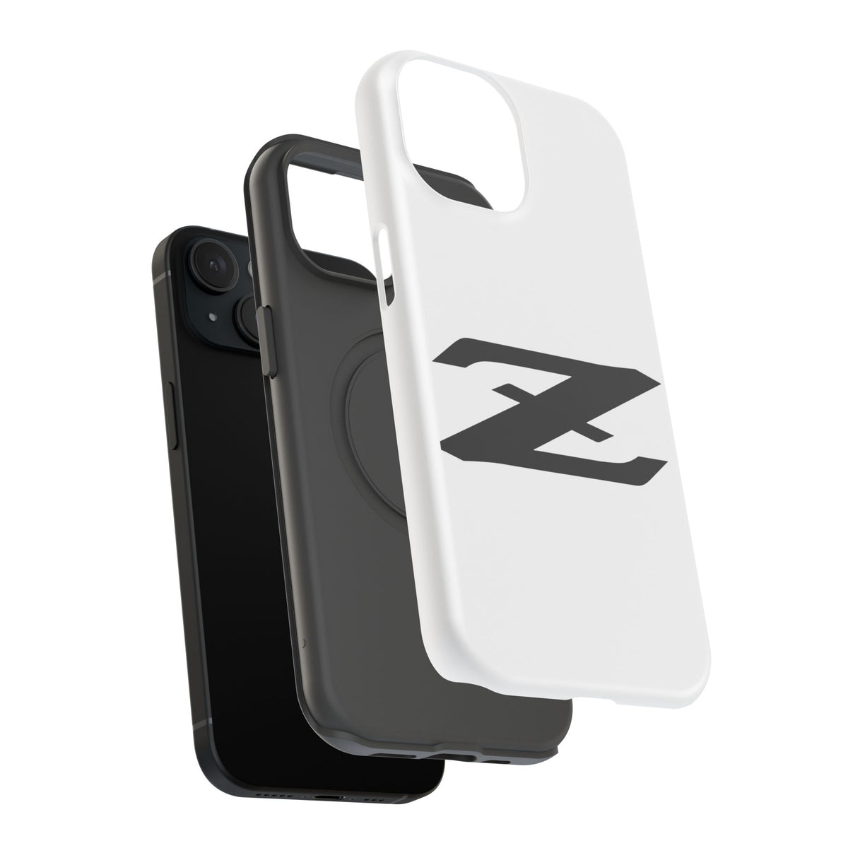Z Emblem Impact-Resistant Phone Case - White