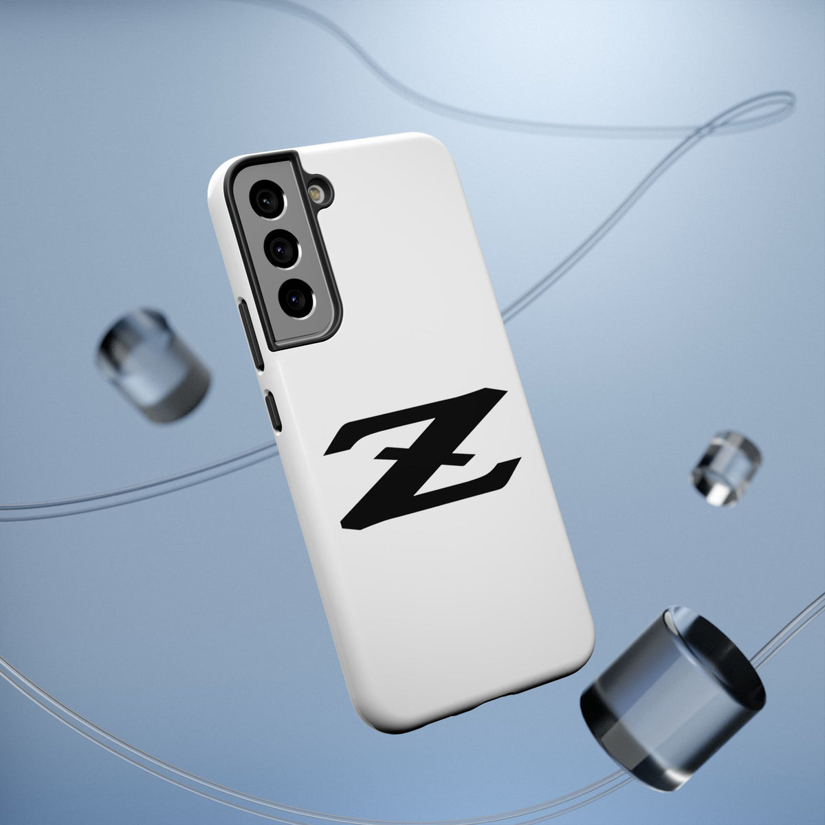 Z Emblem Impact-Resistant Phone Case - White
