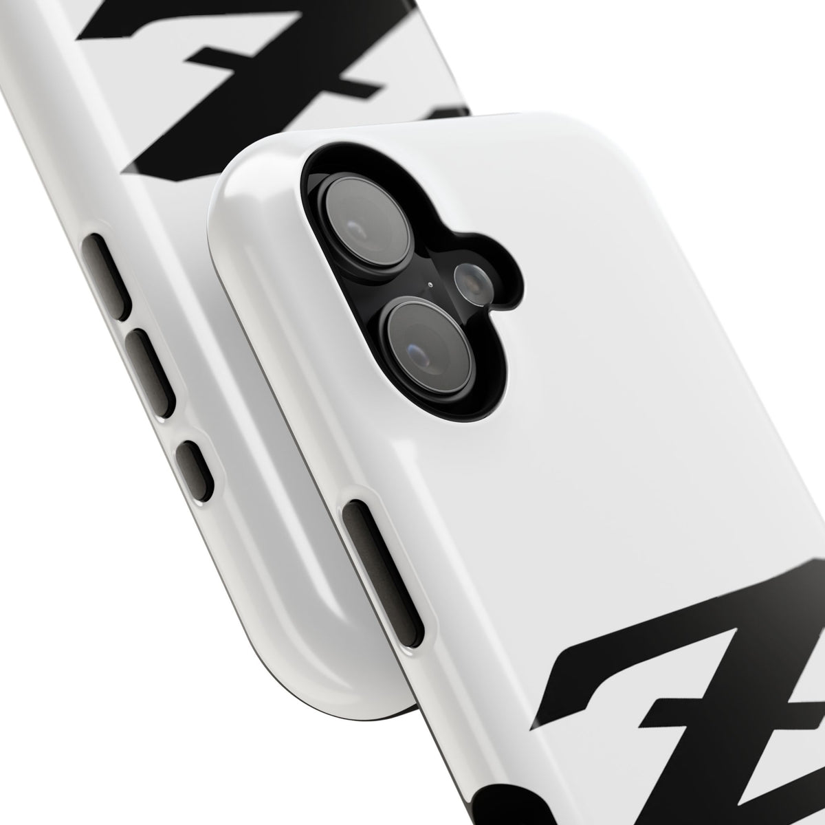 Z Emblem Impact-Resistant Phone Case - White