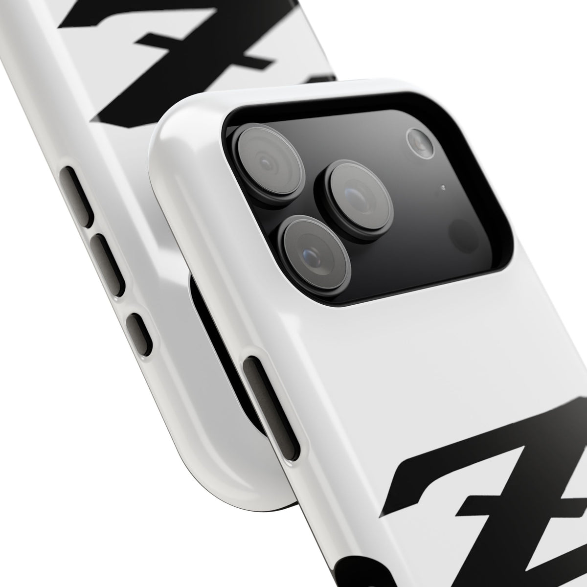 Z Emblem Impact-Resistant Phone Case - White