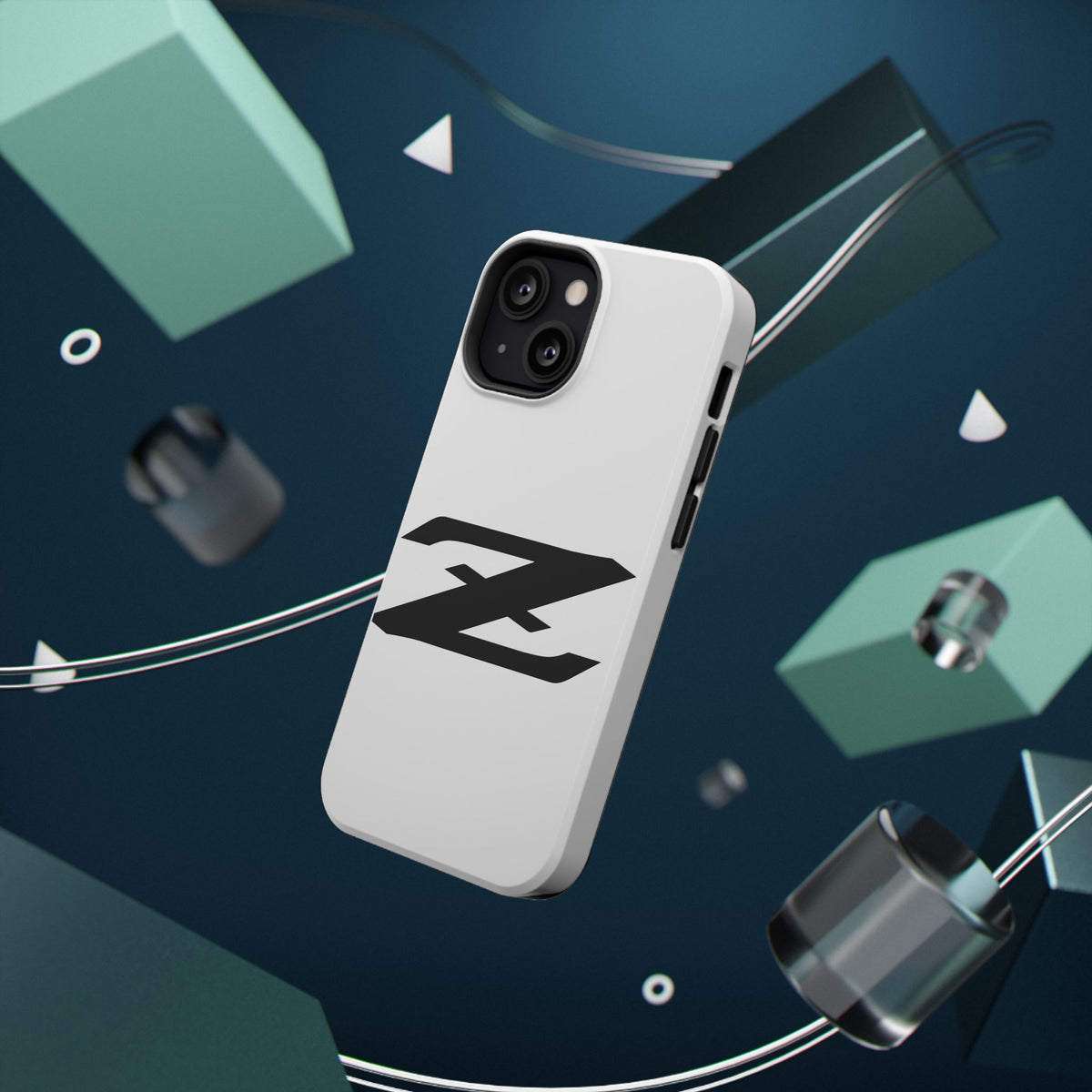 Z Emblem Impact-Resistant Phone Case - White