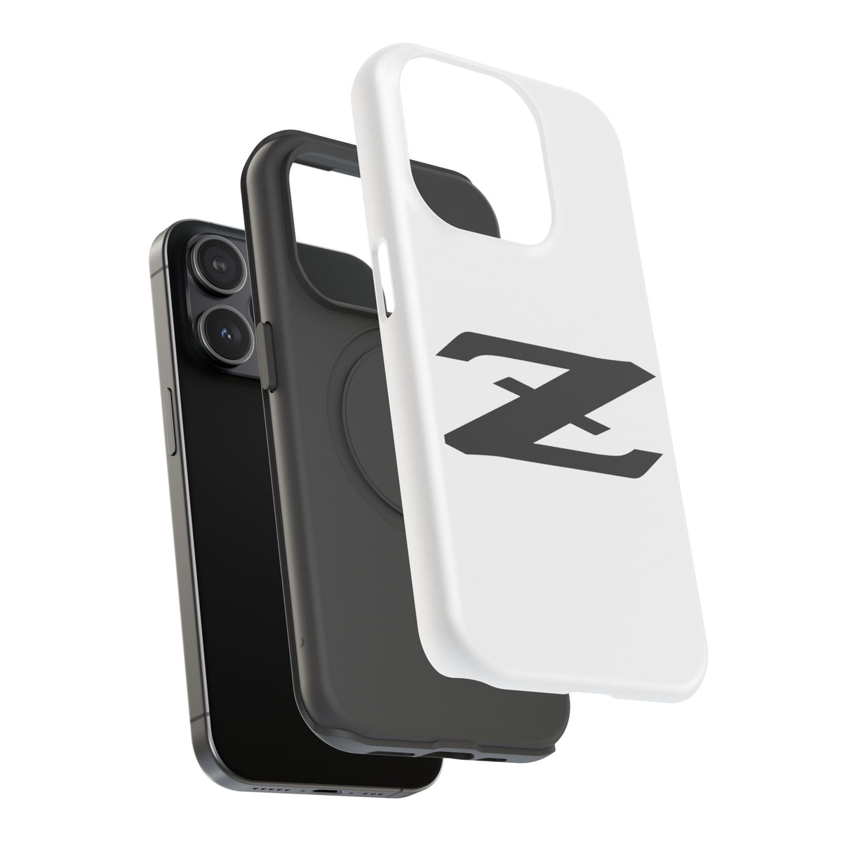 Z Emblem Impact-Resistant Phone Case - White