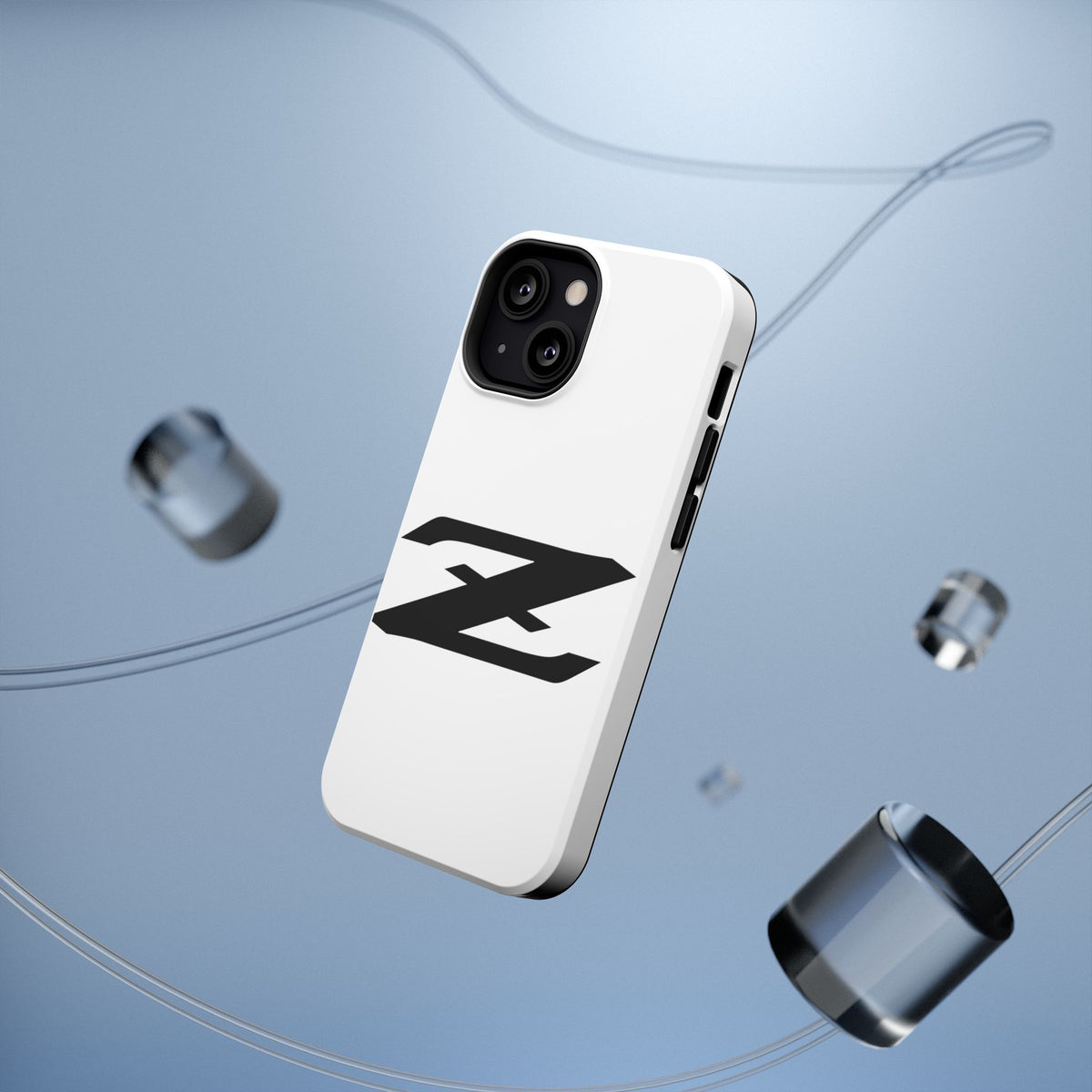 Z Emblem Impact-Resistant Phone Case - White
