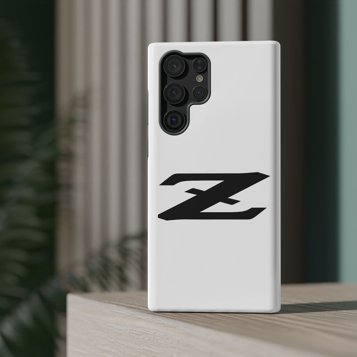 Z Emblem Impact-Resistant Phone Case - White