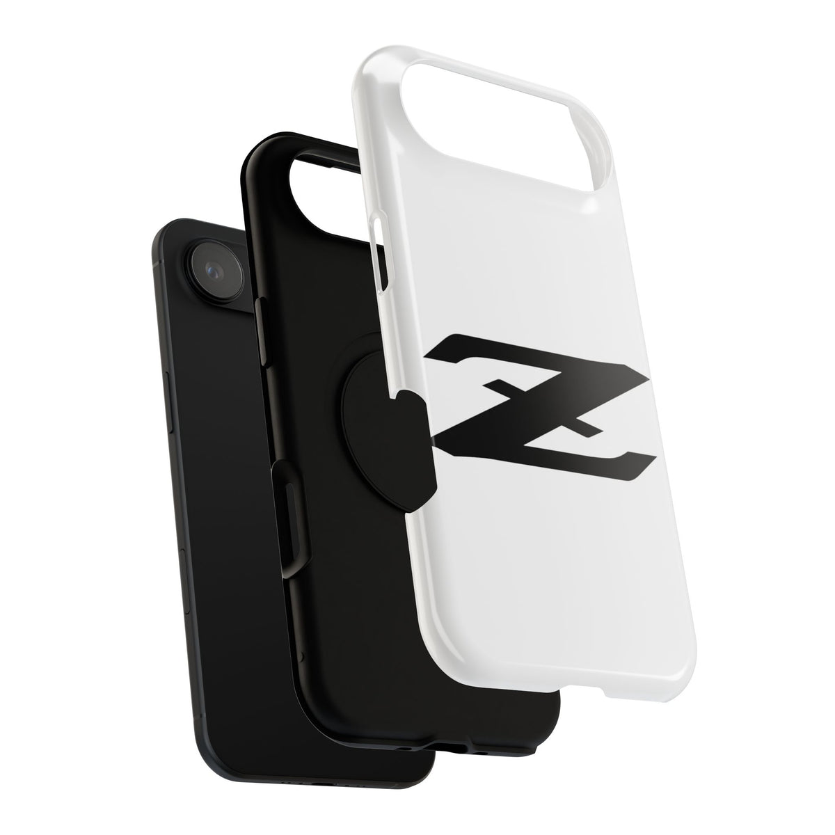 Z Emblem Impact-Resistant Phone Case - White