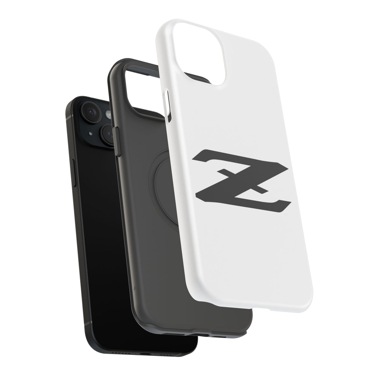 Z Emblem Impact-Resistant Phone Case - White