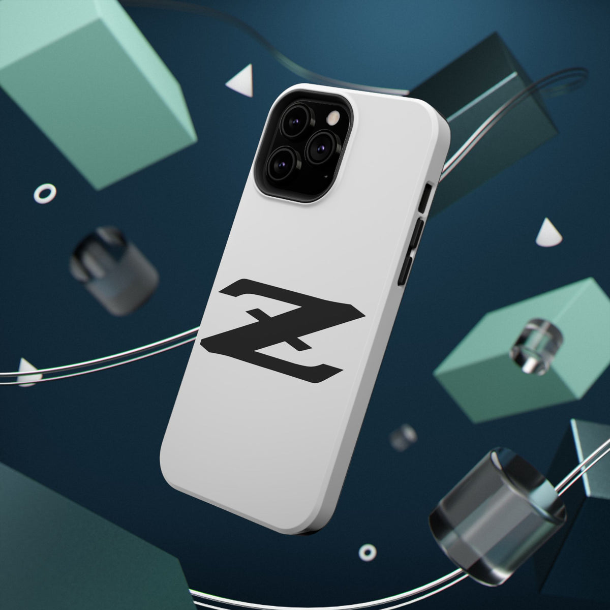 Z Emblem Impact-Resistant Phone Case - White